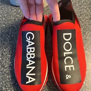 Dolce & Gabbana Vibrant Red Sneakers